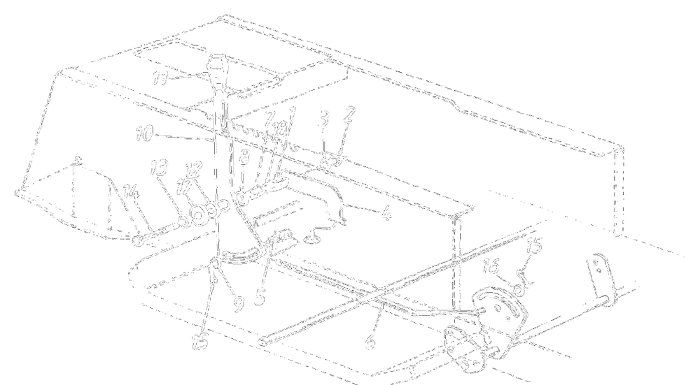 Speed Selector Lever Assembly (6-Speed) Diagram and Parts List for 13AH660F301 1999 Yard Machines Lawn Tractor